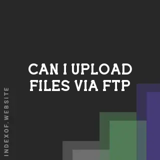 Can I upload files via FTP? Banners